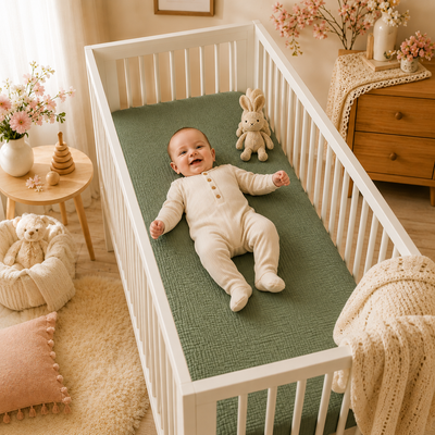Muslin Fitted Crib Sheets — 2 Pack