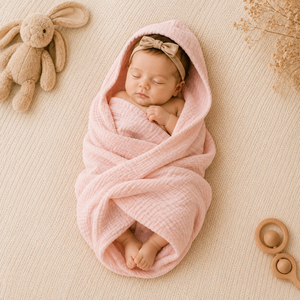 Muslin Hooded Baby Towel — 2 Pack