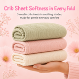 Muslin Fitted Crib Sheets — 2 Pack
