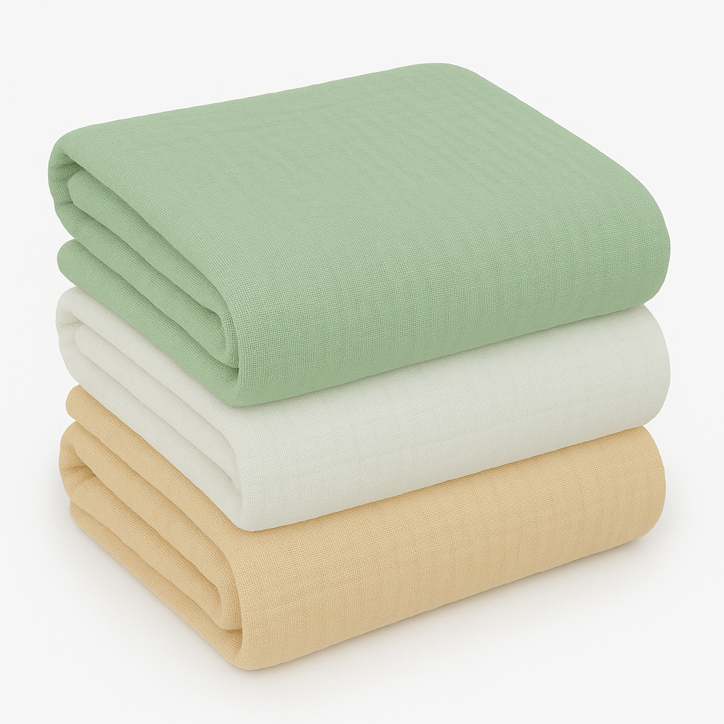 Muslin Swaddle Blanket  38” x 40”